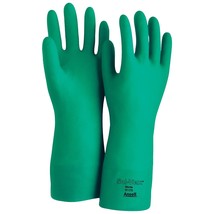 Ansell Sol-Vex Unsupported Nitrile Gloves- Flock Lined- Straight Cuff- Size 10-  - $67.99