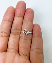 Sterling Silver Pegasus Ring, Adjustable Silver Ring, 925 Silver Horse Toe Ring - £7.96 GBP