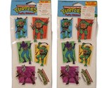 VTG 80s Teenage Mutant Ninja Turtles TMNT Puffy Stickers Mirage Lot of 2... - $17.81