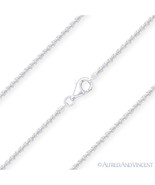 1.6mm Roc Link Italian Sparkle-Rope Chain Necklace in .925 Italy Sterlin... - $23.75+