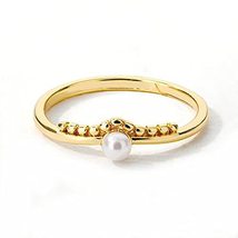 Pearl jewelry,small pearl ring,gift for her,dainty ring,tiny pearl,delicate pear - £19.77 GBP