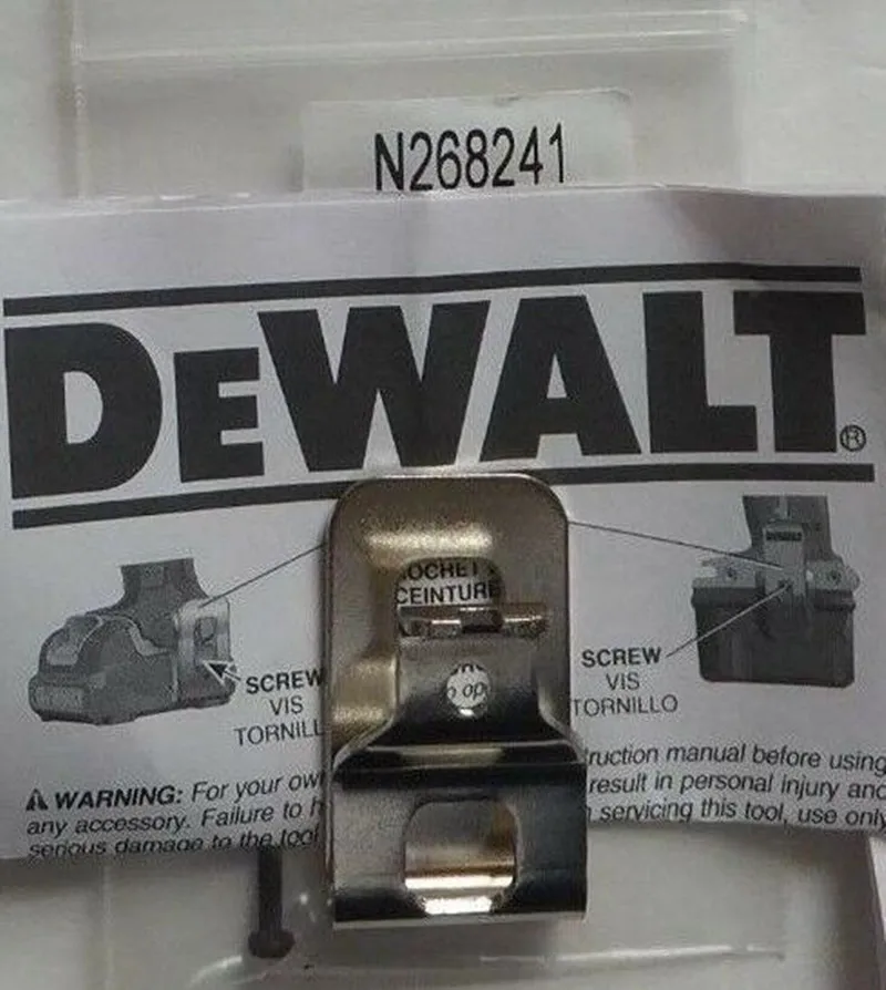 DeWALT Belt Hook For N086039 DCF880HB DCF885B DCF895D2 DCF880L2 DCF886M2... - $76.09