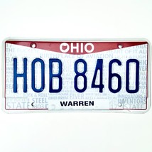  United States Ohio Warren County Passenger License Plate H0B 8460 - $16.82