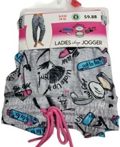 Briefly Stated Ladies Soft Sleep Pants Makeup Girl Pajama Size S/CH (4-6) NWT - $9.79