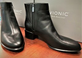 Vionic Perry Kamryn Smooth Leather Waterproof Boot Retail $170 Women&#39;s New w/Box - £101.26 GBP