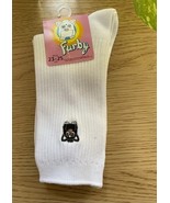 FURBY White Socks With Black Embroidered FURBY Japanese Size 23-25 Cm *N... - $73.19 CAD