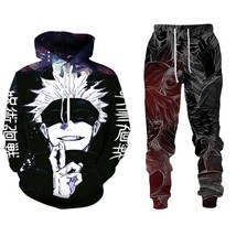 Japanese  Tokyo Ghoul Hoodie Pants Suit Autumn and Winter Casual Hoodie  Cosplay - £130.76 GBP