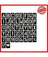 Interlocking 4-Inch Letter &amp; Number Stencils Set - Perfect for Creative ... - $464.39 MXN