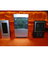 3 PACK DIGITAL ALARM CLOCKS SALE Battery Clock With Indoor &amp; Outdoor Tem... - €21,60 EUR