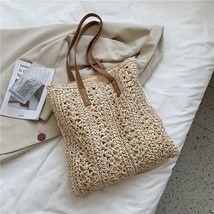 Summer Fashion Straw Woven Underarm Shoulder Bags For Women Casual Large Capacit - £21.69 GBP