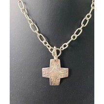 SILPADA VIRTUOSITY 925 STERLING SILVER NATIVE AMERICAN MOTIF CROSS NECKL... - £122.98 GBP