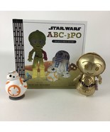 Disney Star Wars ABC-3PO Hardcover Book BB-8 Figure Bean Bag Stuffed C-3... - $24.70