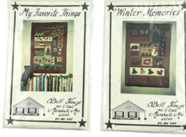 O&#39;Dell House Quilt Patterns My Favorite Things and Winter Memories - $26.88
