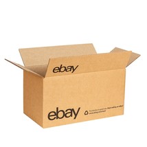 (25) eBay-Branded Boxes With Black Color Logo 12&quot; x 6&quot; x 6&quot; - £38.77 GBP