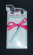 Dachshund &quot;Long on Fun&quot; Note Pad and Pen - $9.00