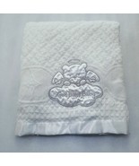 Baby Starters God Bless Baby blanket satin trim white teddy bear angel a... - $27.00