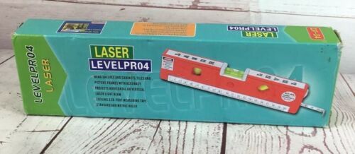 Multi Laser Mini Level Pro 4 Horizontal Vertical 3” Tape Ruler + Picture... - $14.84