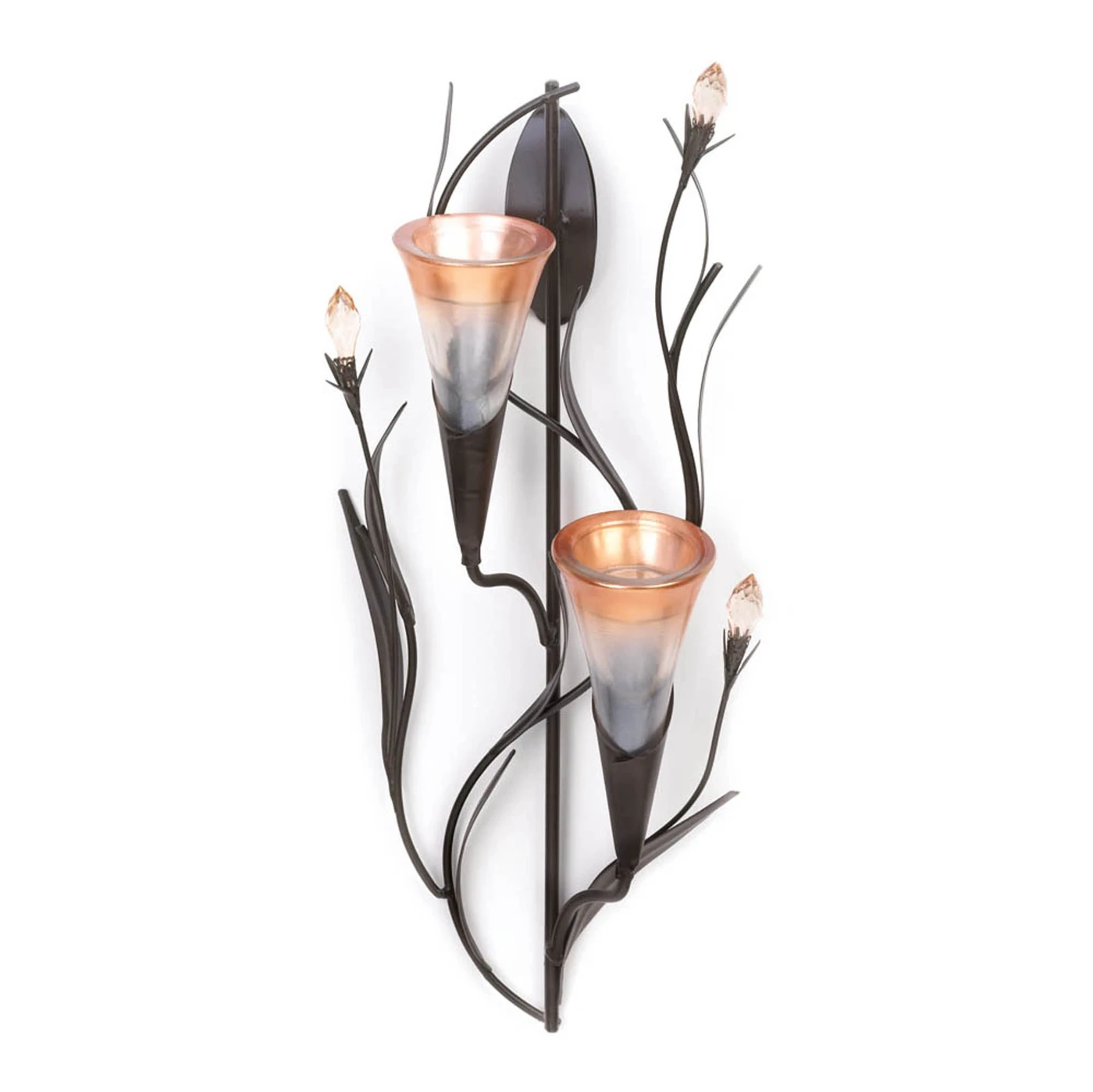 Dawn Lily Double Candle Wall Sconce - £23.85 GBP