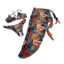 shein floral tropical bikini cover up 3 piece Size M - $14.84