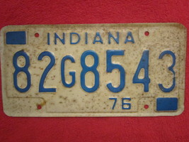 (Choice) License Plate Car Tag 1976 Indiana 82G8543 8544 45 46 47 48 Etc [Z217] - £3.18 GBP