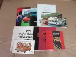 Vintage Lot of 11 Chevrolet Oldsmobile GM 1971-1990 Dealers Brochures  E8 - $148.32