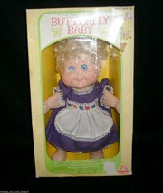 Vintage 1983 Eugene Butterfly Baby Girl Blonde Doll Purple Dress In Package Toy - £30.37 GBP