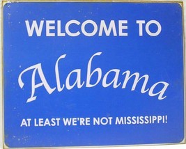 Welcome to Alabama Rustic/Vintage Metal Sign - £19.94 GBP