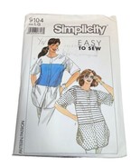 Vtg Simplicity Sewing Pattern 9104 Women&#39;s Large Button Down Blouse Shirt - £5.49 GBP