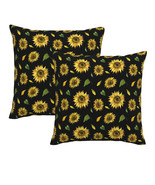 Decorative Sunflower throw pillow cover floral pillow cases square 18X18... - $15.99