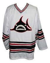 Any Name Number Los Angeles Sharks Hockey Jersey 1973 New White Any Size image 4