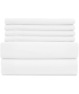 Soft Bedding 4 Piece Bed Sheets Set - 1800 Premium Quality Deep Pocket, W - £43.18 GBP