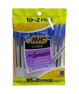 Bic Cristal Xtra-Smooth - 10 + 2 Free - Blue Pens - £10.08 GBP