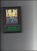 NOTRE DAME HEISMAN WINNERS PLAQUE FOOTBALL NCAA FIGHTING IRISH - £3.90 GBP