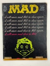 Mad Magazine July 1969 No. 128 Never Read Class in Mad VG Very Good 4.0 No Label - $18.00
