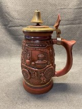 Vintage 1991 Avon Handcrafted Beer Stein Tribute to American Firefighter... - $31.68