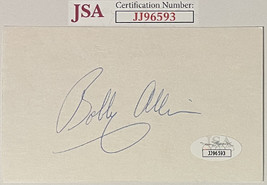 Bobby Allison signed NASCAR 3x5 Index Card- JSA #JJ96593 - £19.94 GBP