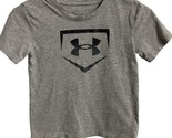 Under Armour Boys Size S Gray T shirt Short Sleeved Crew Neck - $8.67