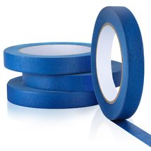 UMETDO Blue Painters Tape Masking Tape Bulk, Blue Tape for Painting Automotive W - £9.37 GBP