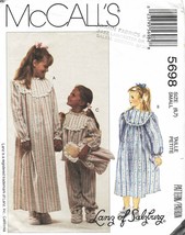 Girl&#39;s Sleepwear, Booties &amp; Doll 1991 Mc Call&#39;s Pattern 5698 Sizes 6,7 - £9.59 GBP