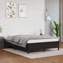 Bed Frame Black Faux leather, plywood, engineered wood Full Bed - $334.35 CAD