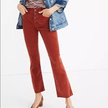 Madewell Cali Demi-Boot Jeans Corduroy Button-Fly High Rise Size 25 M060... - £73.98 GBP