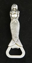 Mermaid Pewter Beer Bottle Cap Opener Tiki Bar Made in Canada - $19.75