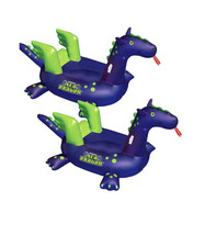 Swimming Pool Kids Giant Rideable Sea Dragon Inflatable Float (2-Pack) (hd) - £155.74 GBP