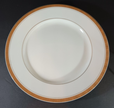 Vintage THREE STARS Fine China SUNLIGHT SERVING PLATTER 12&quot;White Gold Ri... - $715.10 MXN