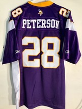 Reebok Premier NFL Jersey Vikings Adrian Peterson Purple sz XL - £39.56 GBP