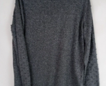 Liz Claiborne Career Women&#39;s Gray Sweater With Silver Metallic Size XL - $18.42