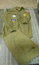 1960&#39;S / 1970&#39;S Vintage Boy Scout Uniform Shirt With Patches And Pants - £115.64 GBP