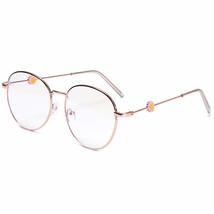 Metal Round Frame Reduces Eye Strain High-definition Flat Mirror Eyewear Anti-UV - $12.50