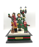 Vintage Holiday Creations Musical 1993 Dickens Christmas Caroling Scene ... - $49.95