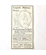 English Military Brace George Frost 1897 Advertisement Victorian Fashion... - €17,18 EUR